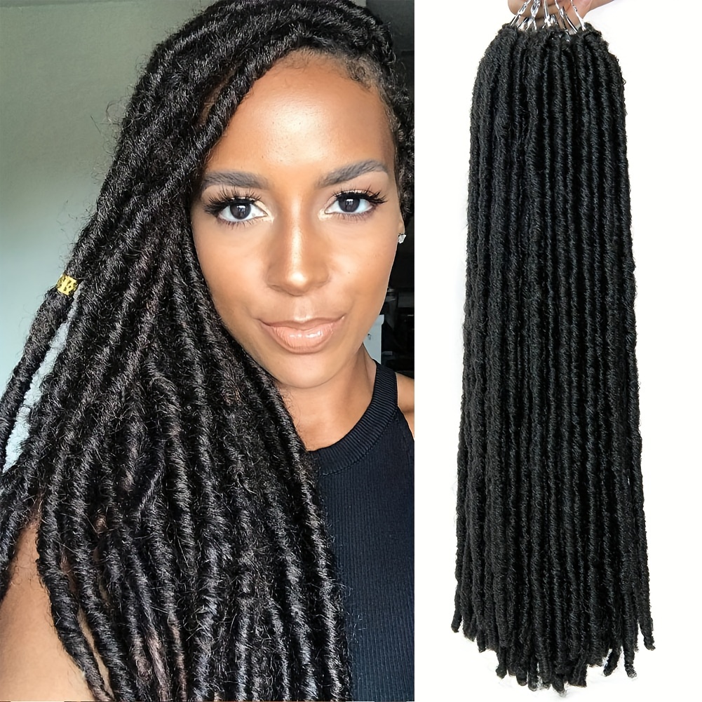 Crochet Dreadlocks Extension 36 inch Synthetic Synthetic Hippie Single Ended Dreads Locs Hair 10 Strands/Pack Thin Soft Reggae Hair Hip-hop Style