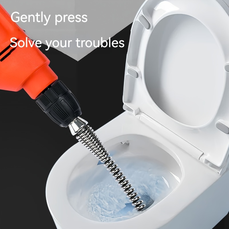 Telescopic Pistol Grip 5 FT Toilet Clog Removing Drain Snake Claw Grabber