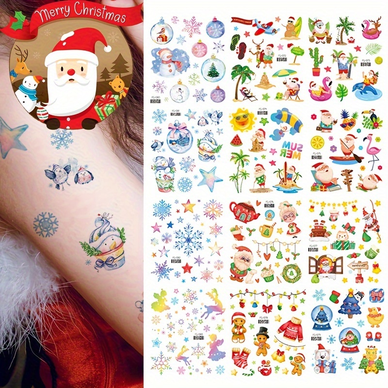 Cheap Temporary Glitter Tattoos Kit for Kids, Body Nail Art Tattoo Kit for  Kids, Waterproof Temporary Tattoos, Body Glitter Festival Party with 125  Stenci