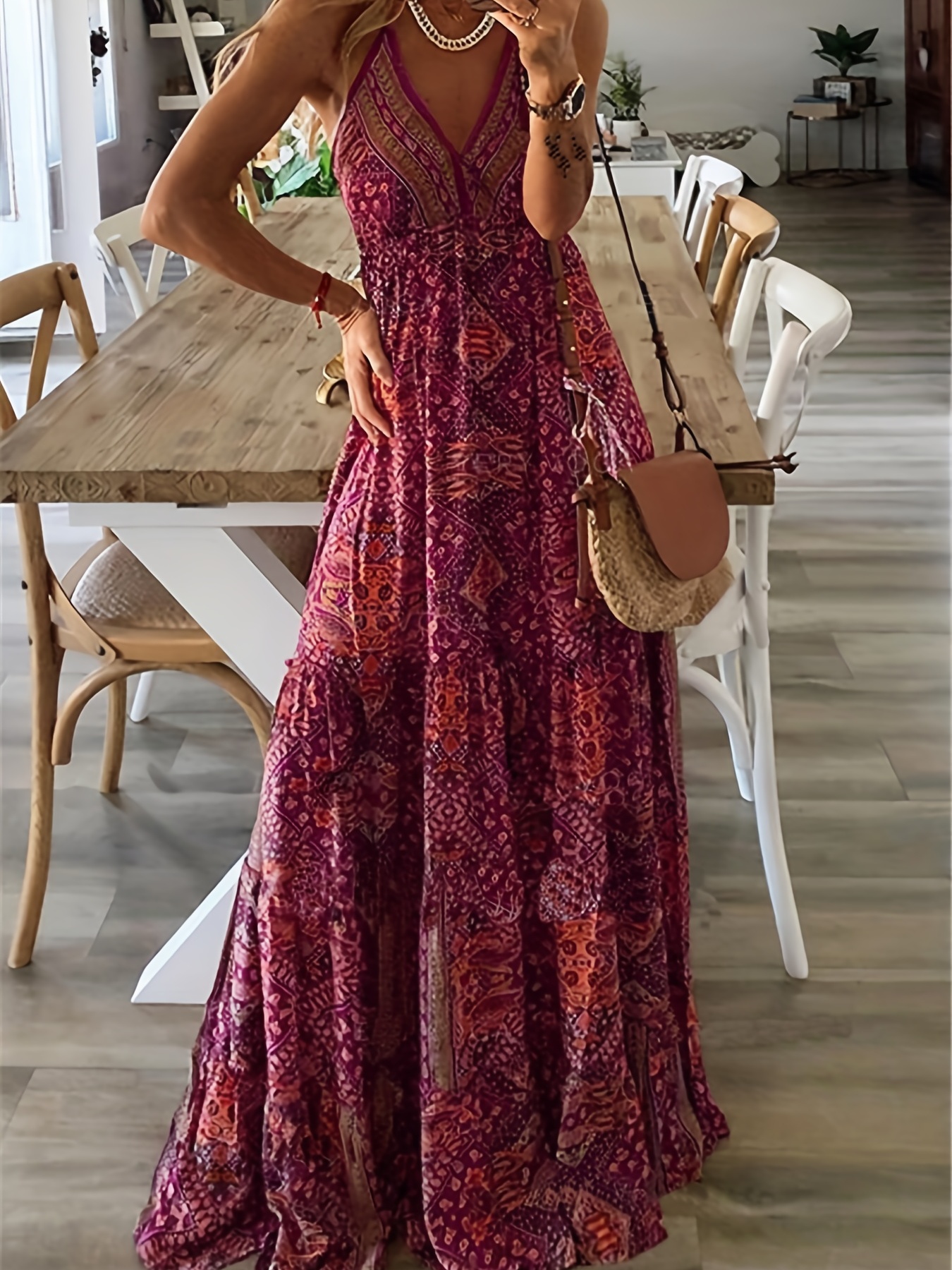 Women's Casual Solid Spaghetti Dress, Summer Sleeveless Vacation Mini Strap  Dresses, Women's Clothing