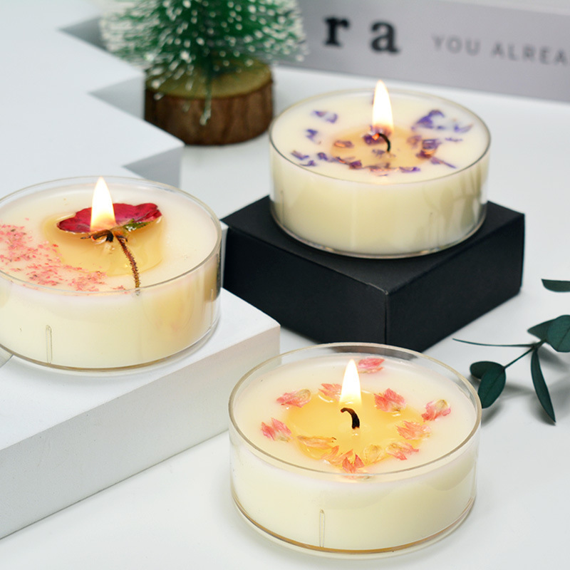 Handmade Soy Candles With Dried Flowers Scented Ceramic Mug - Temu