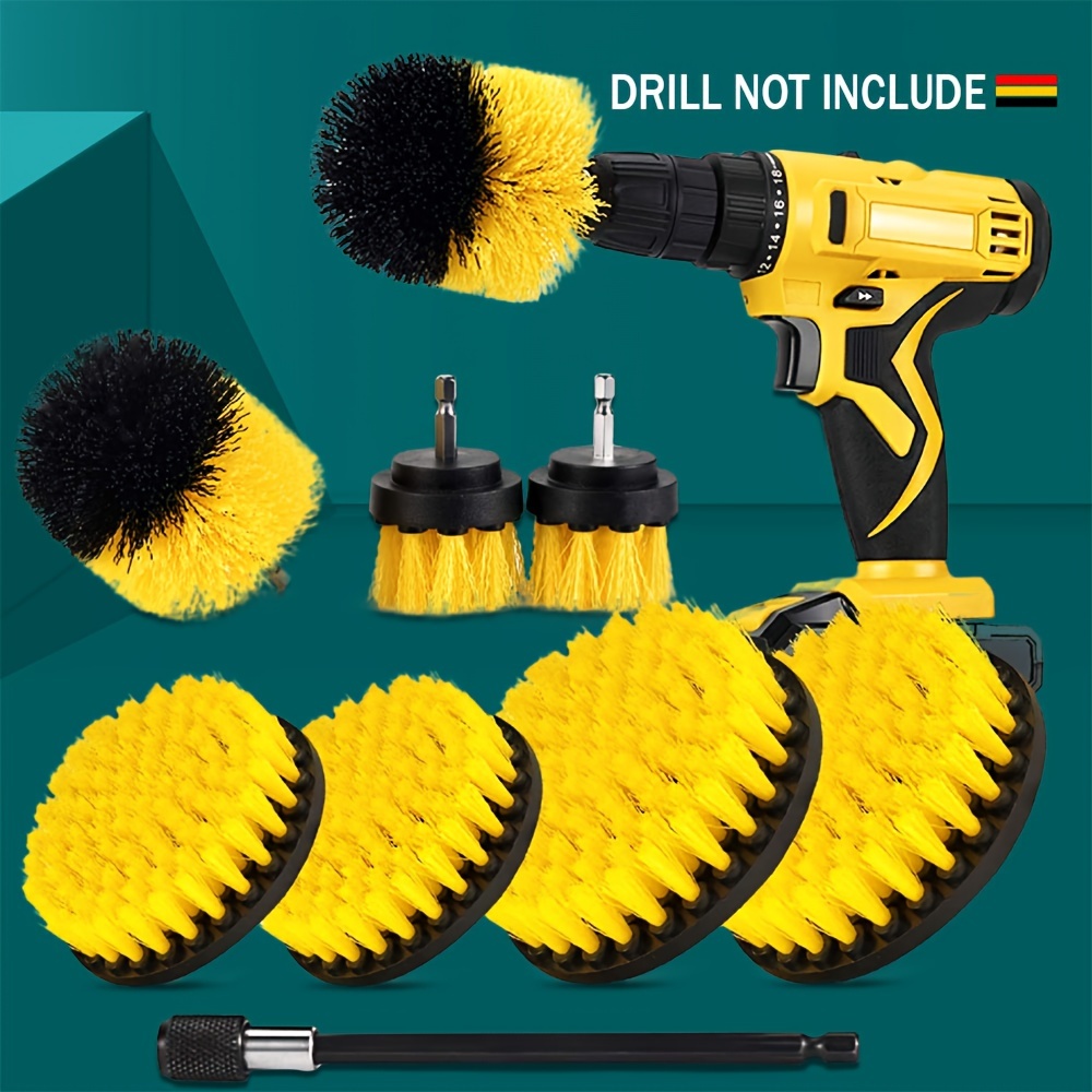 Drill Brush Attachment Set Power Scrubber Brush Drill Scrub - Temu