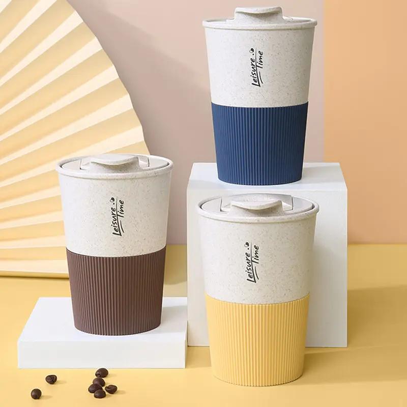 1 taza de café reutilizable de 10 onzas con cuerda portátil - Temu