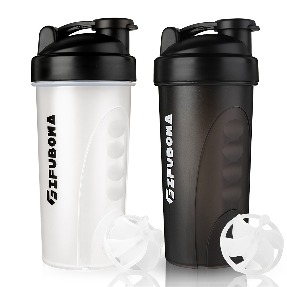 Shaker Bottle With Power Container 2 Tiers Protein Shakes - Temu