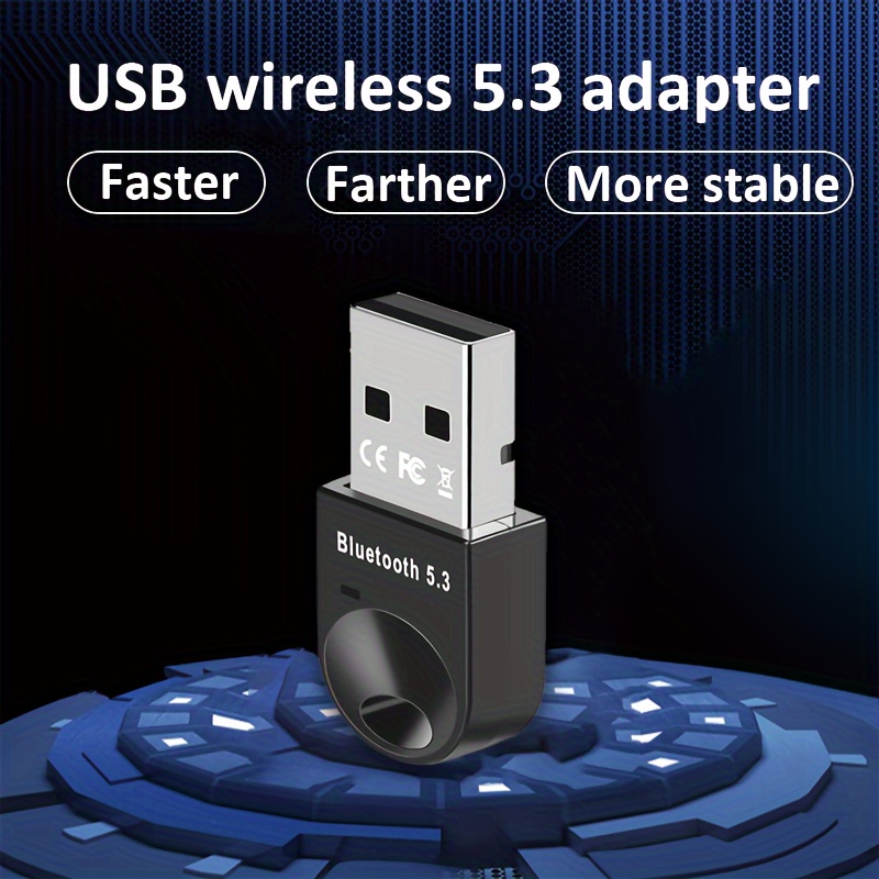 USB Bluetooth 5.3 Adapter for PC, EDUP USB Bluetooth Dongle Receiver  Support Windows 11/10/8.1 Plug and Play for Desktop, Laptop, Mouse,  Keyboard