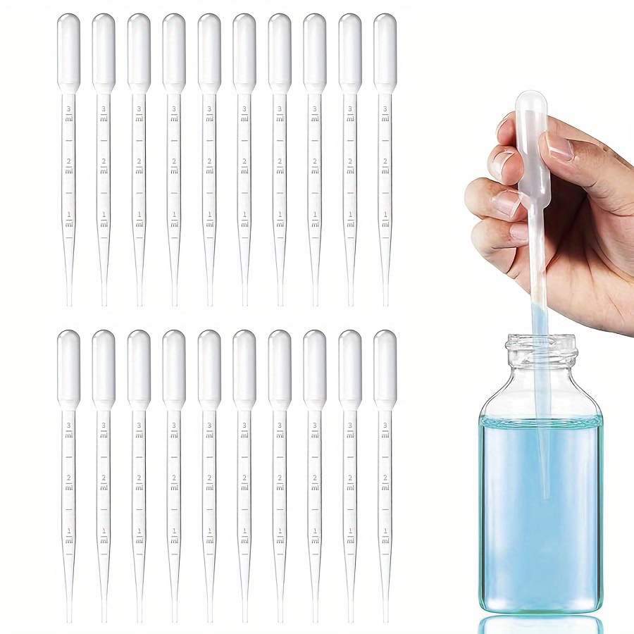 Plastic Pipettes Dropper With Clean Brush Unbreakable - Temu