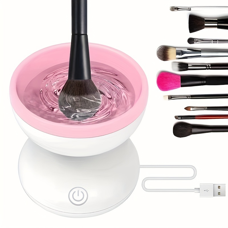 Electric Makeup Brush Cleaner 3 In 1 Makeup Brushes Drying Rack Brush  Holder Stand Tool Automatic Make Up Brush Cleaner Machine