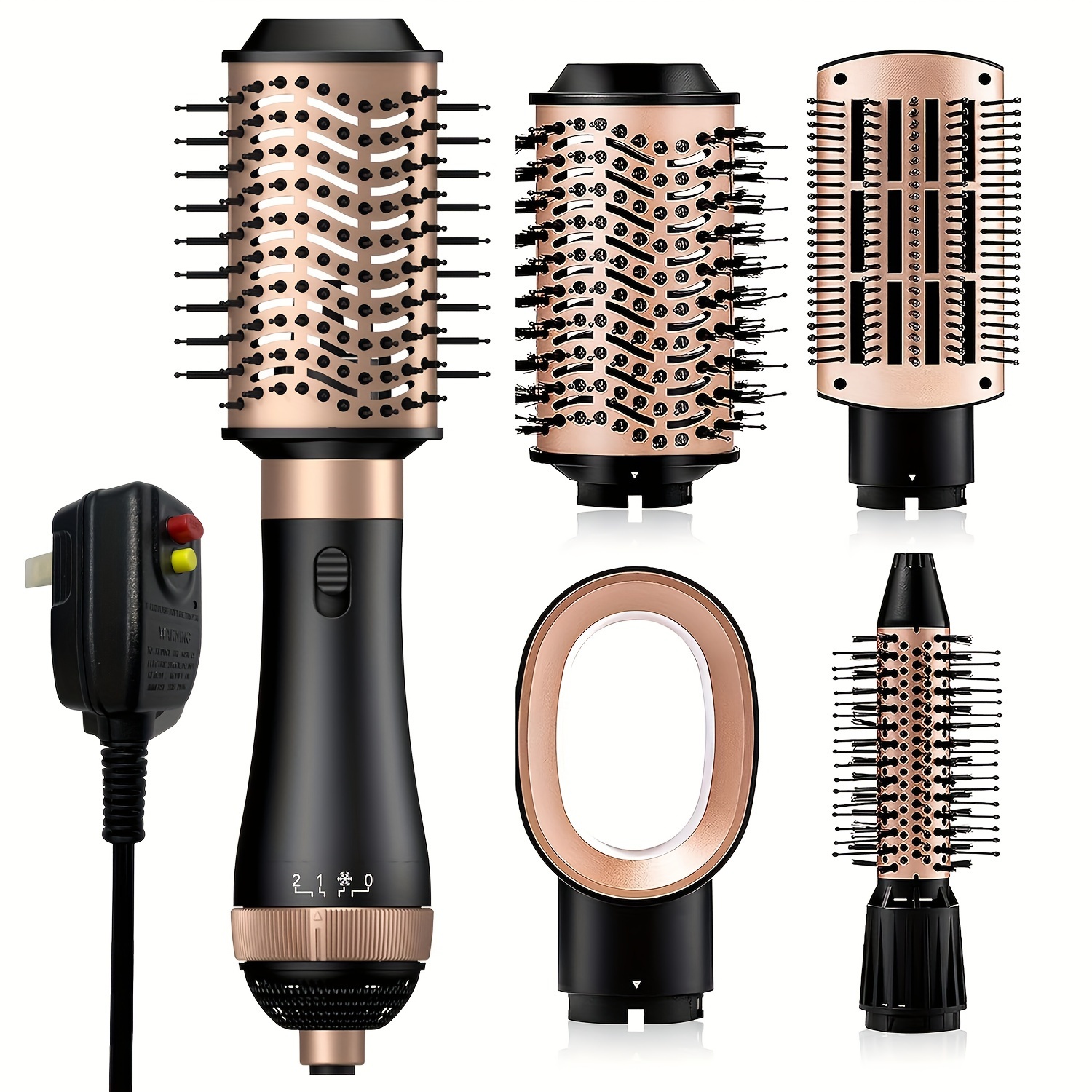 7 in 1 Hair Dryer Brush, 110,000 RPM High Speed Ionic Hair Dryer with  Diffuser, Magic Twist Air Style, Hair Straightener Brush, Air Curling Iron,  3 Temps & 3 Speeds Hair Dryer, Christm 