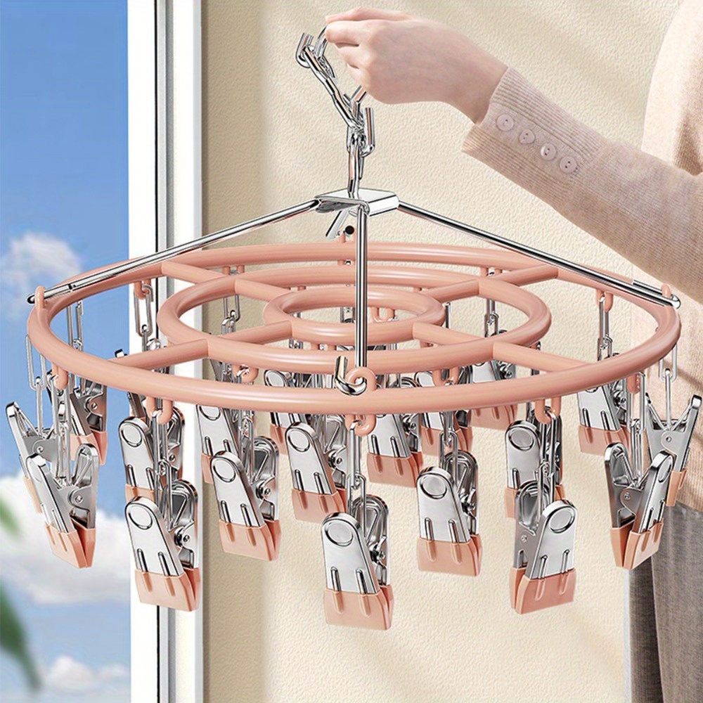 Stainless Steel Windproof Clothespin Laundry Hanger Clothesline Sock Towel Bra  Drying Rack Clothes Peg Hook Air Dryer, Furniture & Home Living, Bathroom &  Kitchen Fixtures on Carousell