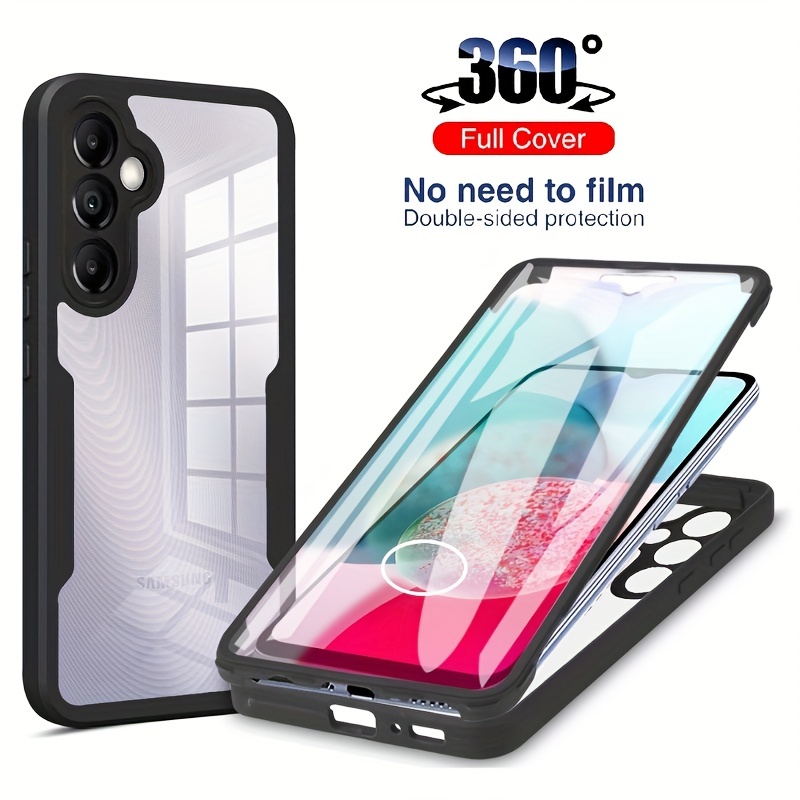 Carcasa Bumper Funda Silicona Transparente 360 Grados para Oppo A54s  Purpura Claro