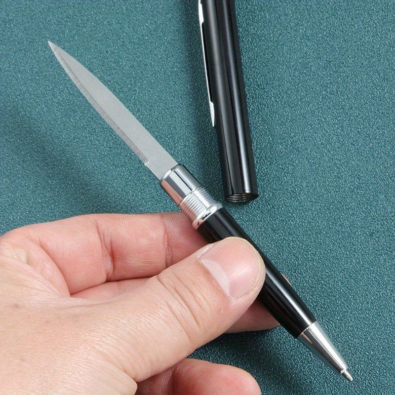 1 pz penna coltello retrattile coltello multiuso portatile penna