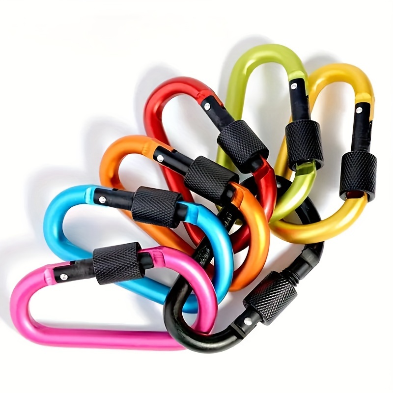 4pcs Double Small Carabiner Clips, S-shaped Carabiner, Keychain