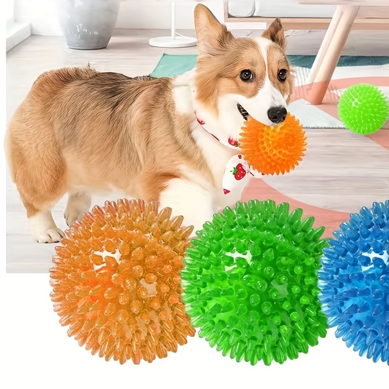 Pelota para Perros 3PCS Pelota de Juguete Indestructible para Perro Pelota  de Caucho para Perros Bola Interactiva Perros, Juguete Interactivo Perro  para Entrenamiento Ejercicio - Por el perro