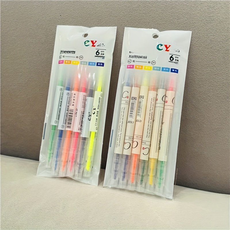 ZEYAR Highlighter Pen, Cream Colors Chisel Tip, Aesthetic Highlighter  Marker, Water Based, Quick Dry, No Bleed, for Study Notes School Office