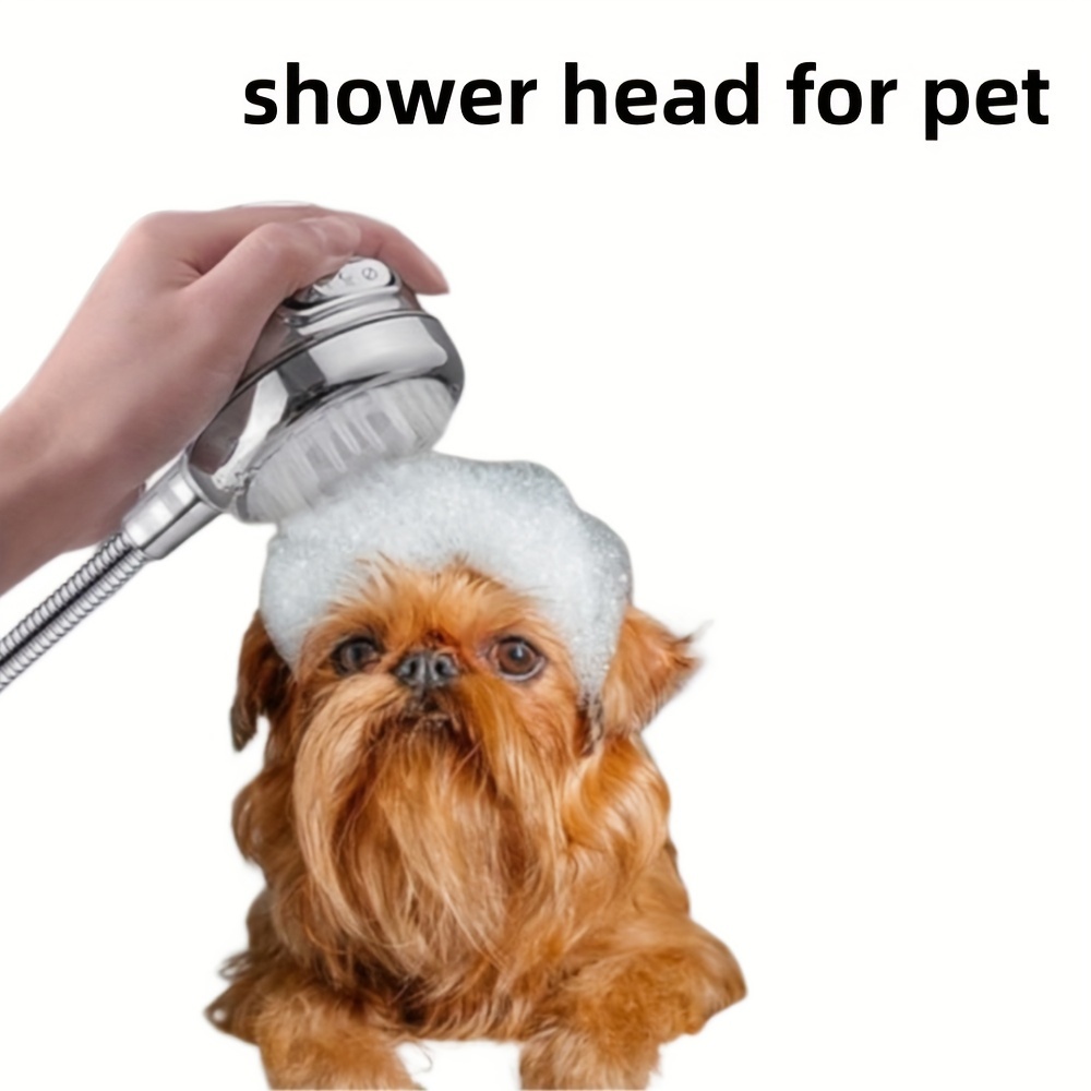 Pet Faucet Sprayer, Dog Shower Head Spray Drains Strainer Pet Bath