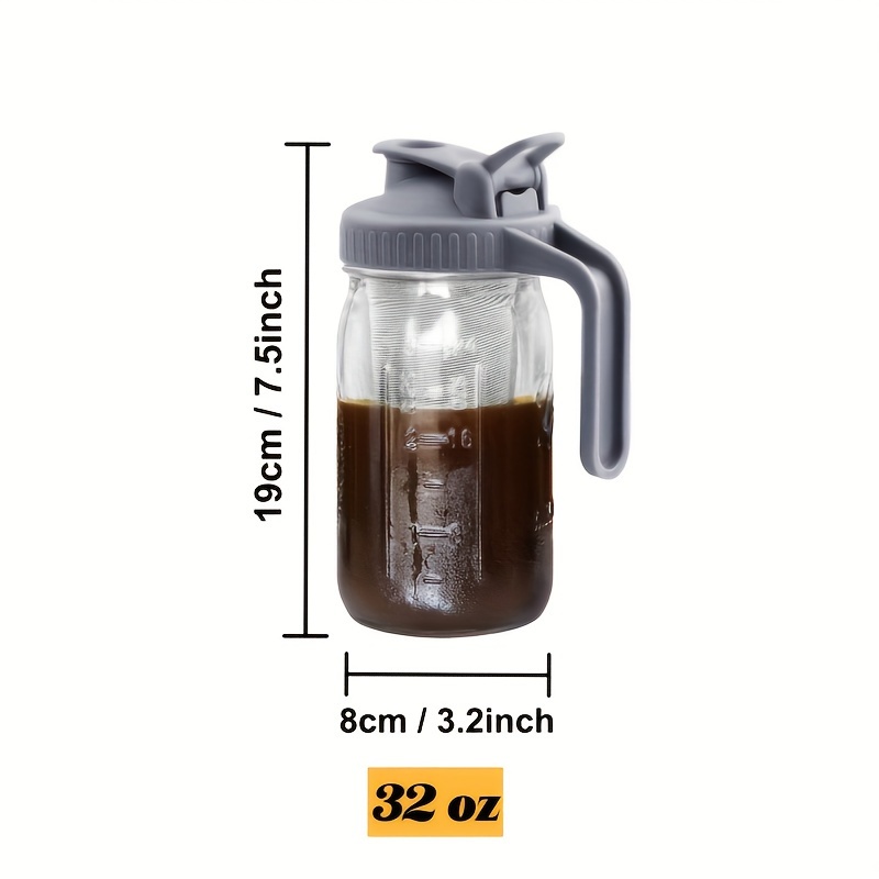 County Line Kitchen - Cold Brew Mason Jar iced Coffee Maker, Durable Glass
