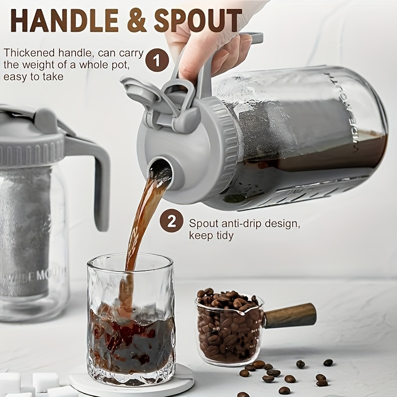 County Line Kitchen - Cold Brew Mason Jar iced Coffee Maker