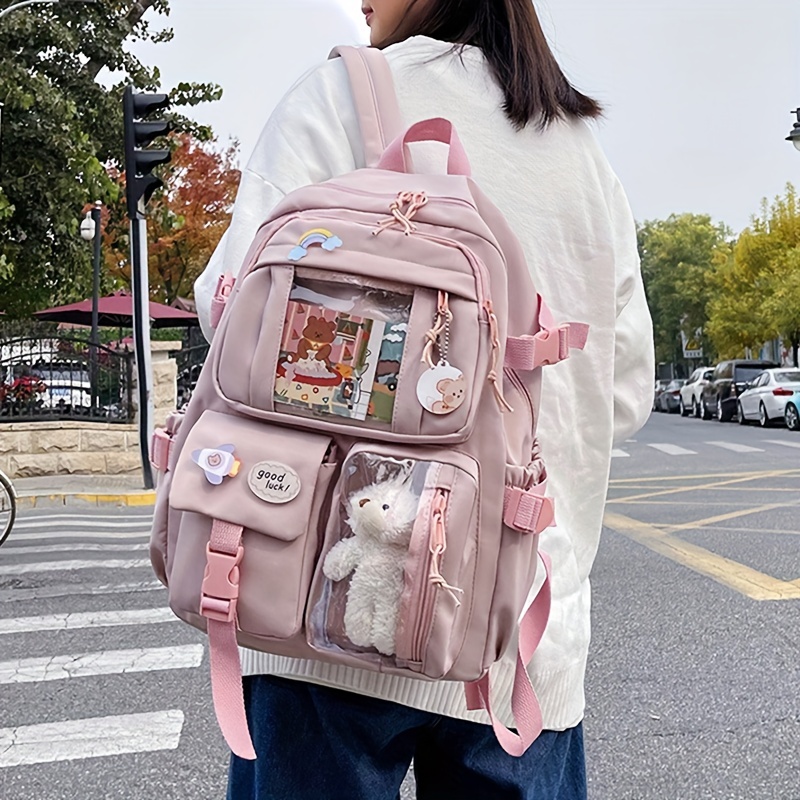 Children's Bag Cute Girl Cartoon Flower Shoulder Bag Messenger Bag baby  Coin Purse Candy Bag(WHITE,bag)