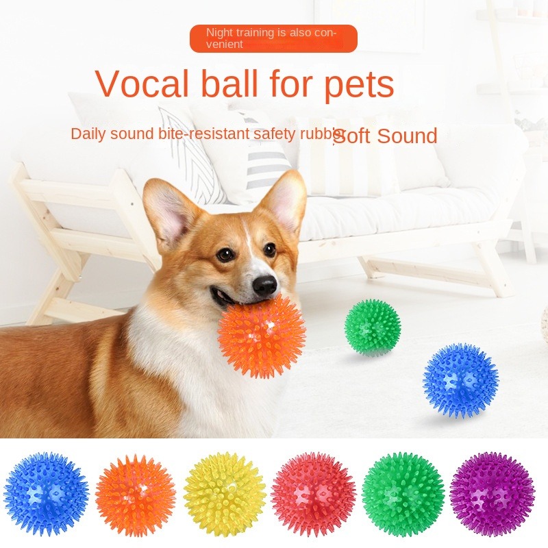 Cornball Design Durable Dog Chew Elastic Ball Toys Tough - Temu