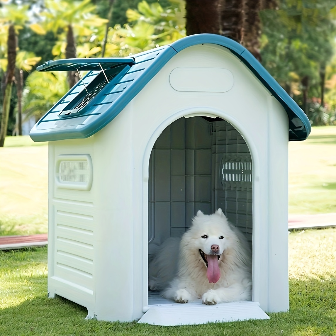 Dollhouse Dog House Toy Accessories Mini Wooden Kennel Model - Temu