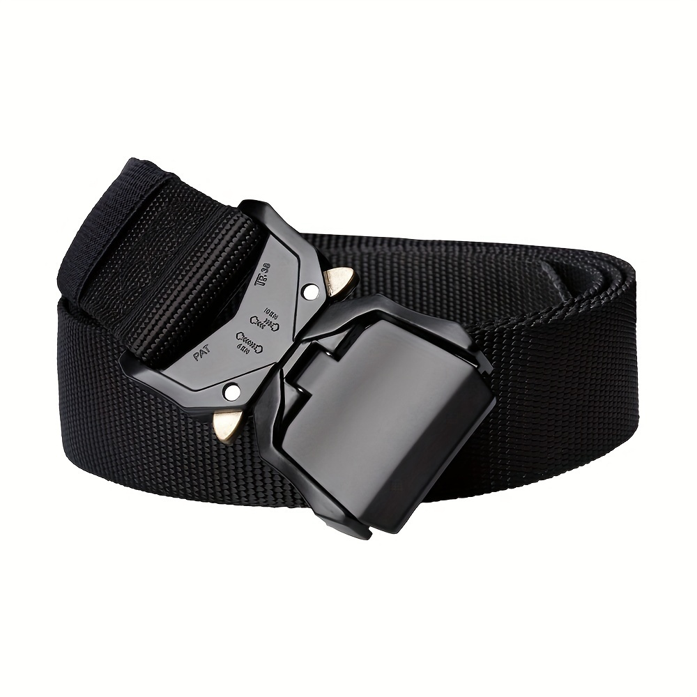 Conjunto de cinturón de servicio de cintura ajustable, equipo táctico  negro, guardia de seguridad, cinturón de