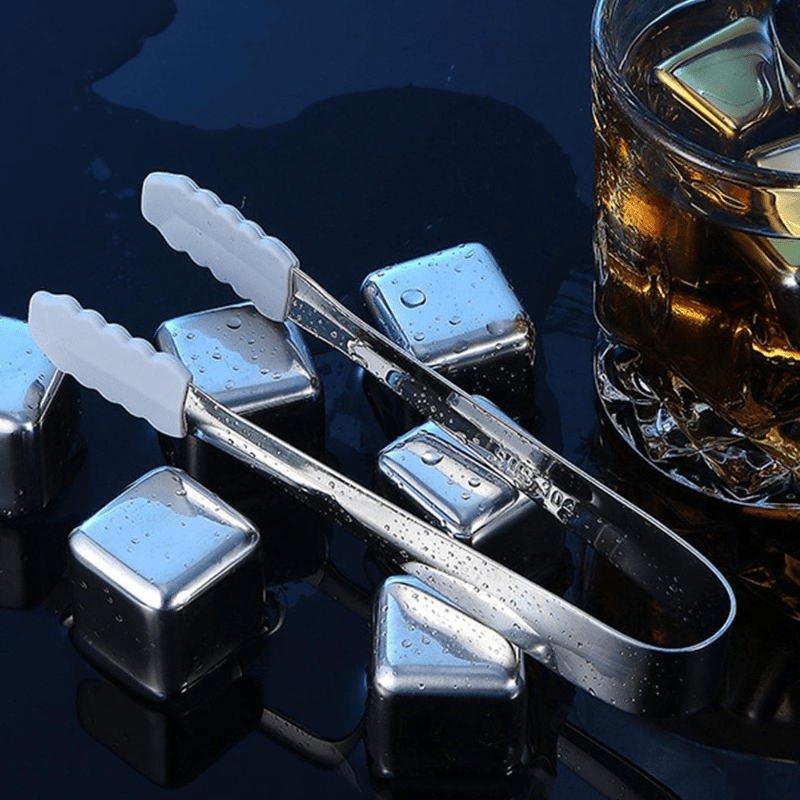 Football Ice Cube Stainless Steel Reusable Chilling Stone Coolers