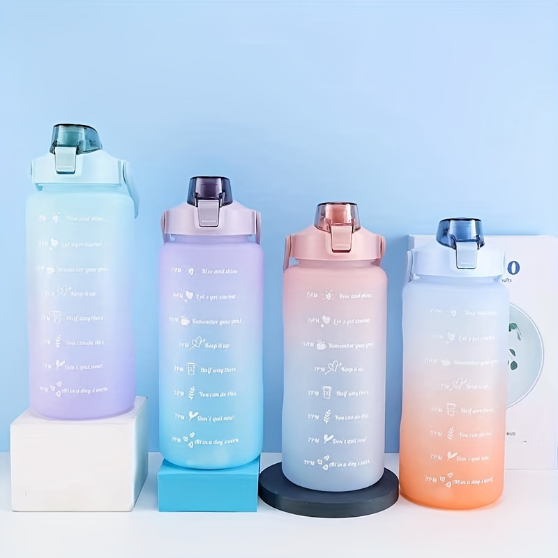 2L Motivational Water Bottles, Water Bottle With Hourly Time