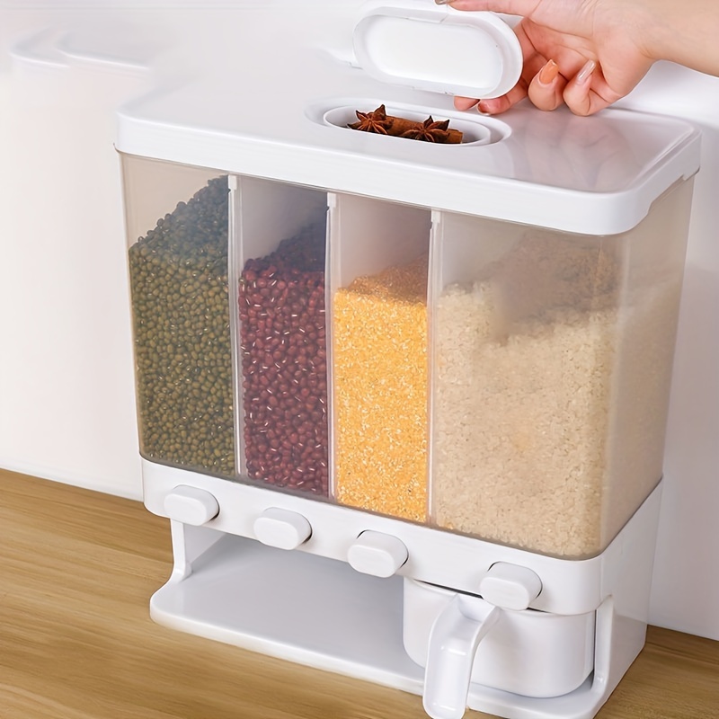 Rice Storage Box With Time Scale, Kitchen Storage Bin, Moisture-proof  Insect-proof Sealed Storage Containers, For Rice Corn Coffee Bean Grain  Soybean & Oatmeal, Kitchen Supplies - Temu