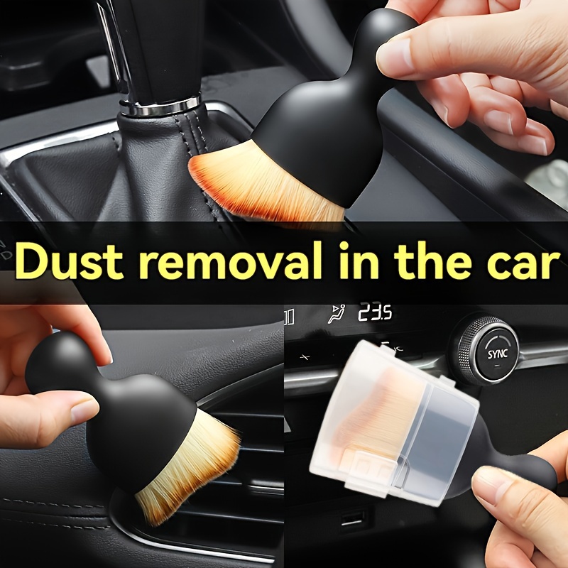 1PC spazzole per dettagli auto spazzola per interni in setole morbide per  auto presa d'aria detergente per polvere dettagli strumento per spolverare  pulizia auto