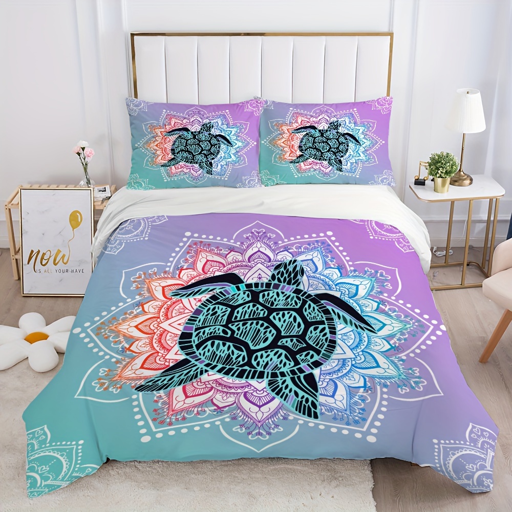 Ropa de cama con mandala en marrón ocre 200 x 220 cm, funda nórdica  bohemia, ropa de cama india de 100% algodón, cosida a mano con telas de  mandala -  España