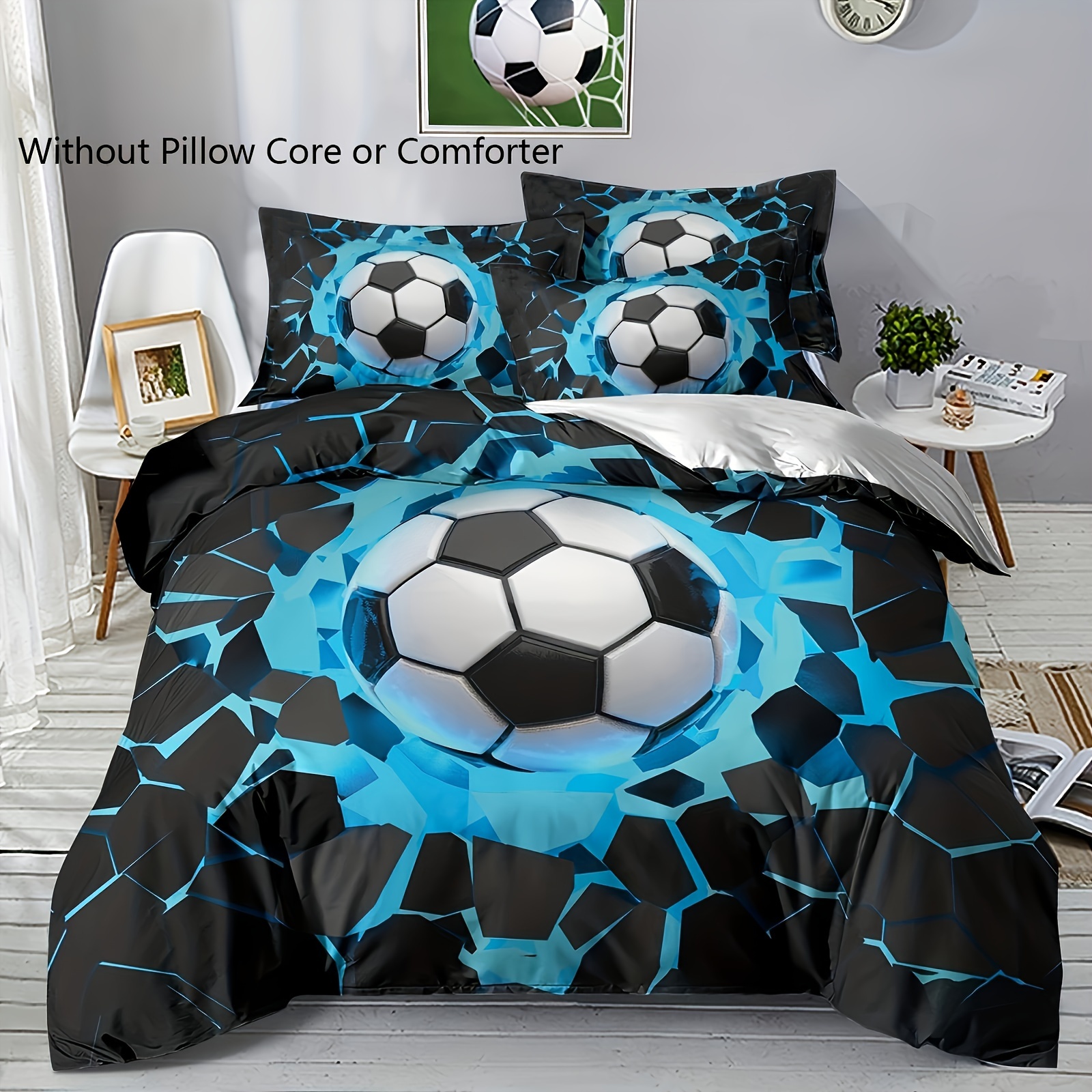 Funda Nordica Cama 90 Fútbol Americano Ropa de Cama 150x200, Ropa de Cama  de Microfibra Antialérgico, Fundas Nordice con 2 Funda de Almohada 50x75cm  : : Hogar y cocina