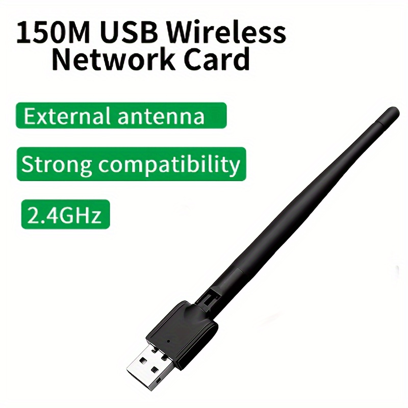 Adaptador WiFi USB de 150 Mbps 802.11N para Windows, Mac OS, Linux  compatible con IPTV Box, Internet TV, reproductor multimedia, computadora  de