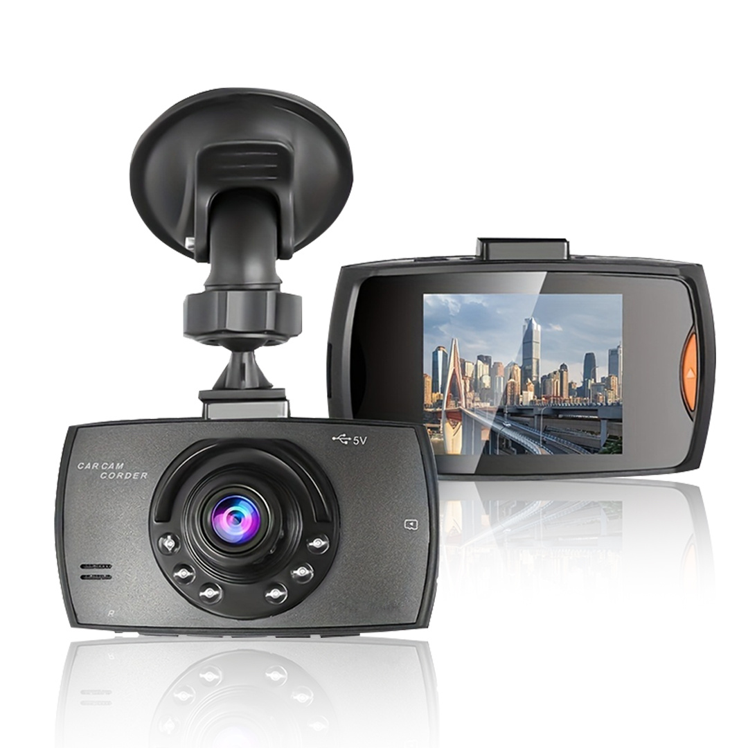 Cámara de salpicadero de vigilancia 24 horas: DVR para coche de 10'' con  grabación de vídeo 1440P y cámaras de visión trasera duales - Caja negra