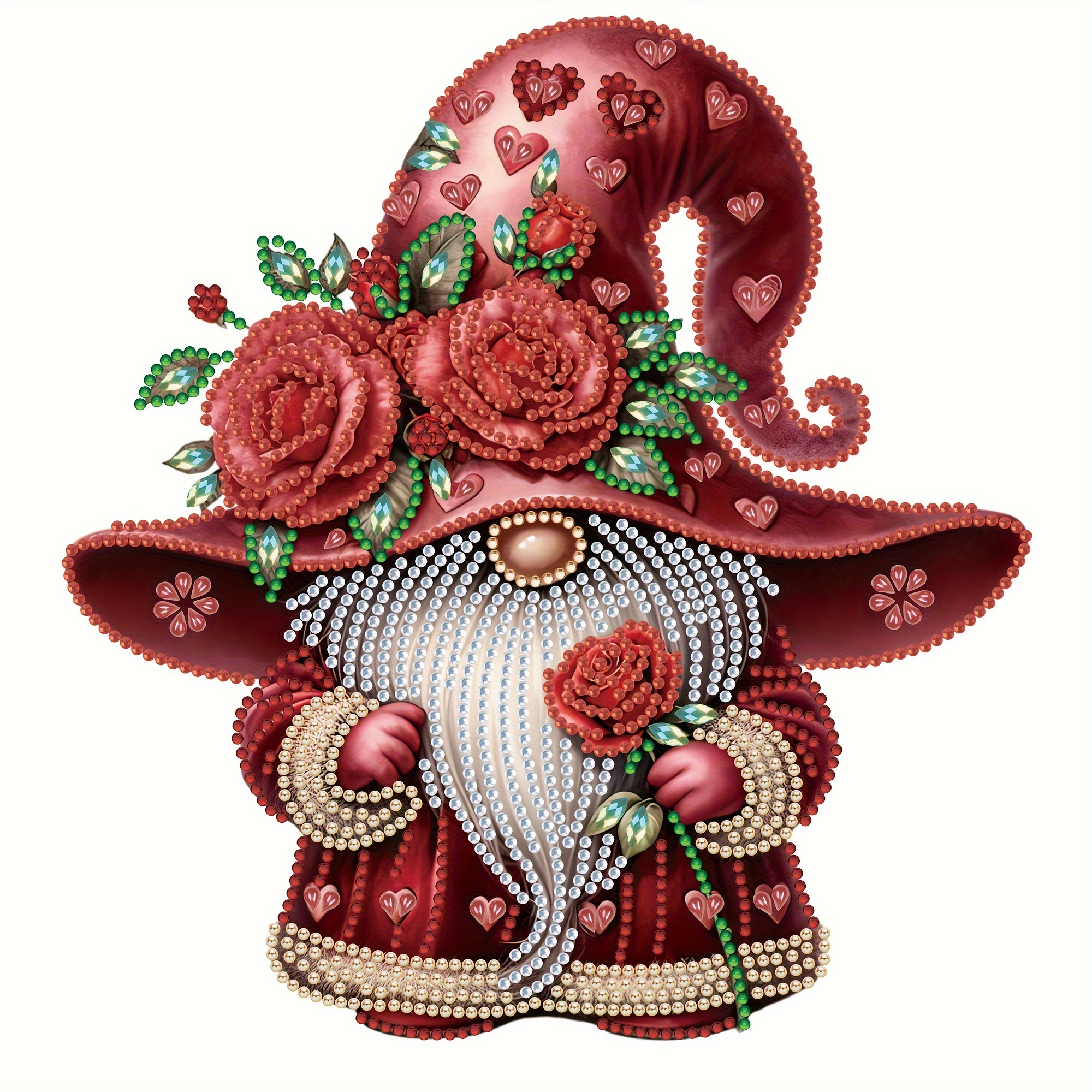 Diy Diamond Art Valentine's Holiday Ornaments Without Tray - Temu