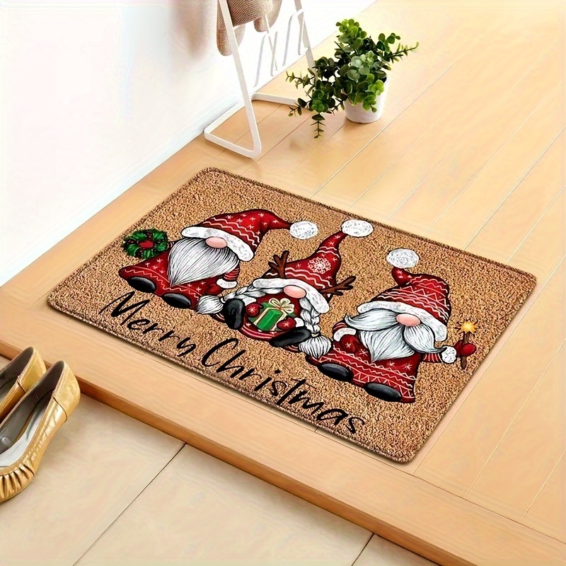 Christmas Element Diatom Mud Door Mat Non slip Waterproof - Temu