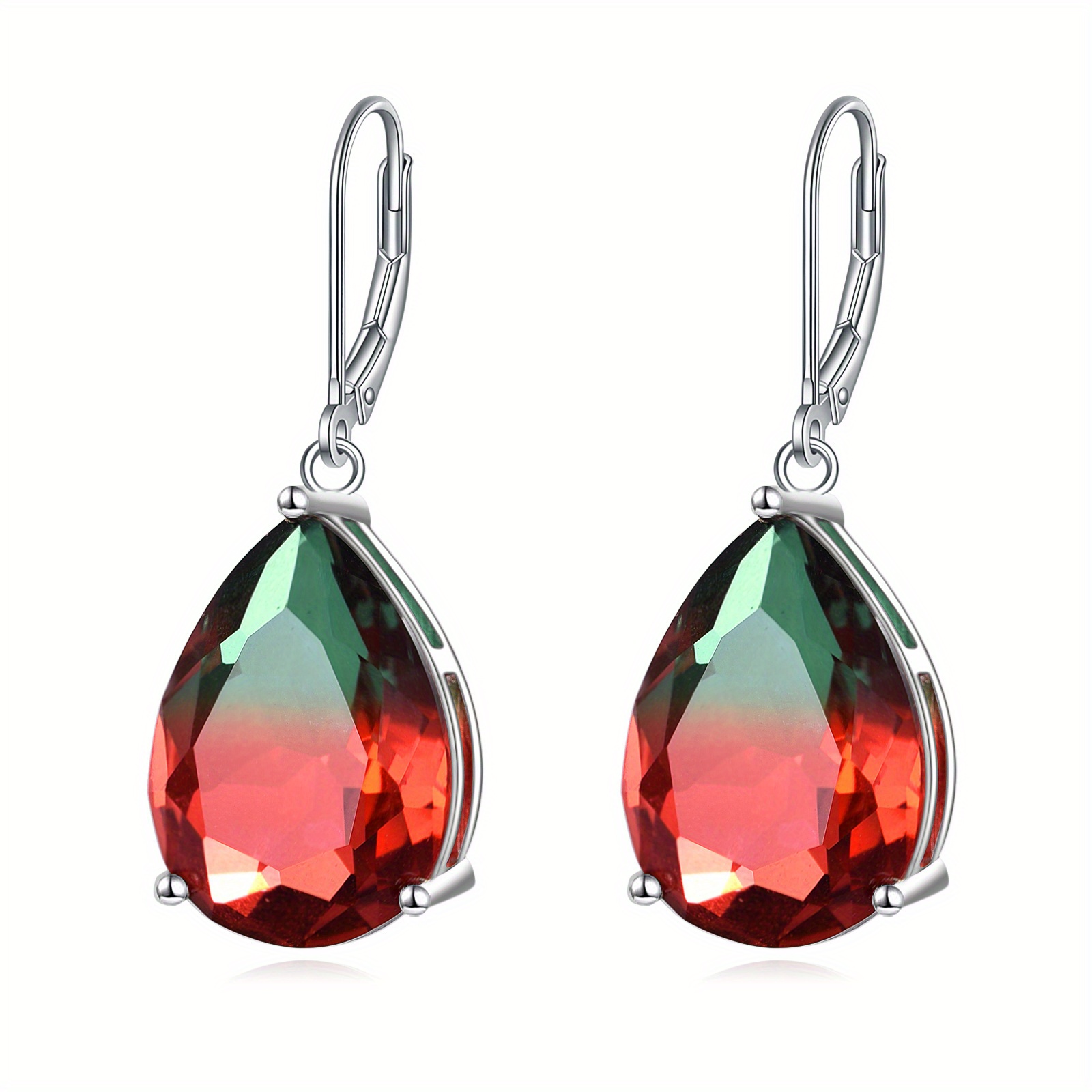 Image of 925 Sterling Watermelon Earrings Watermelon Earrings Jewelry Gifts (u Watermelon )