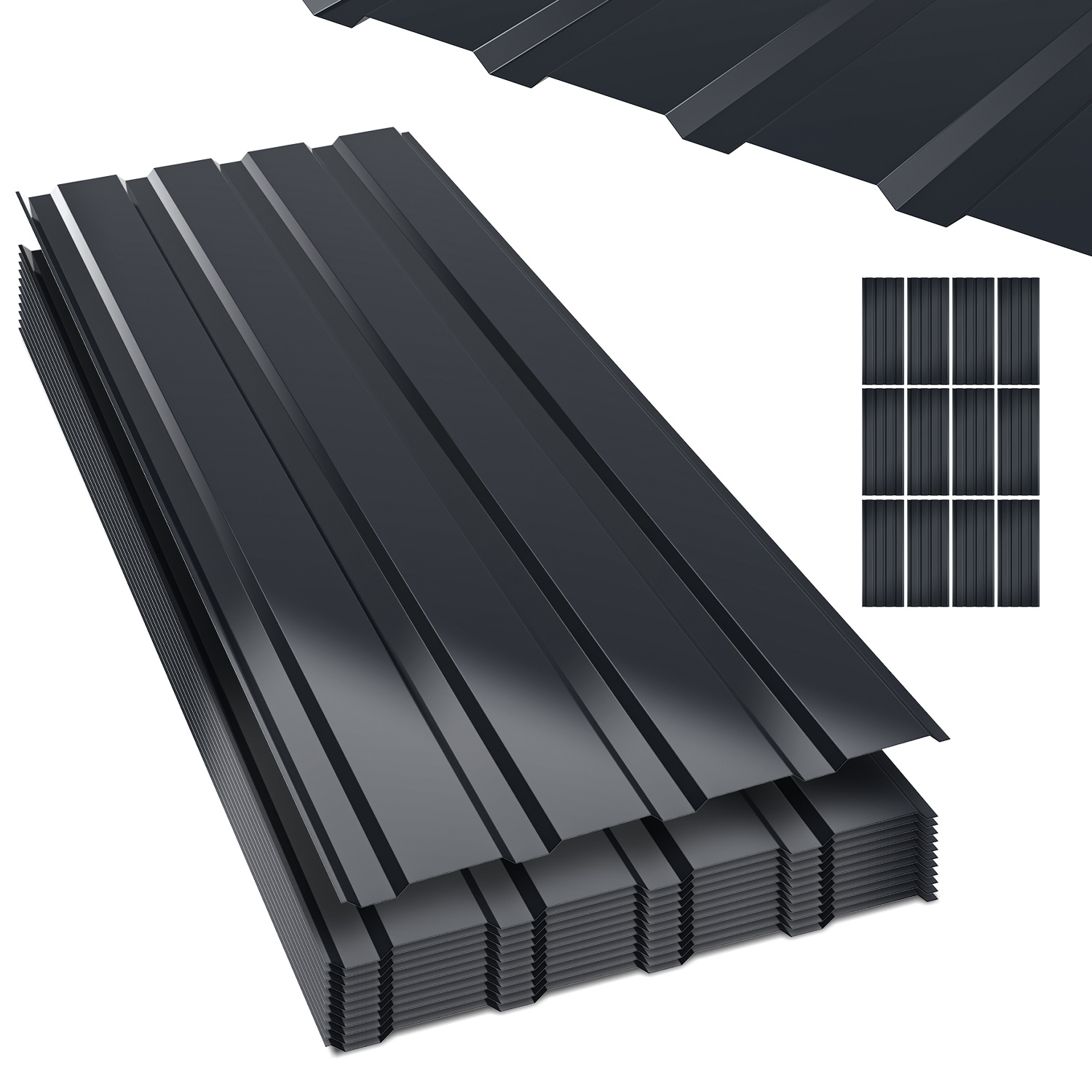 115*45cm /green Removable, Temporarily Fitted Sheet Trapezoidal Sheet Sheet Metal Roofing Sheet Roofing Panels Steel Sheet