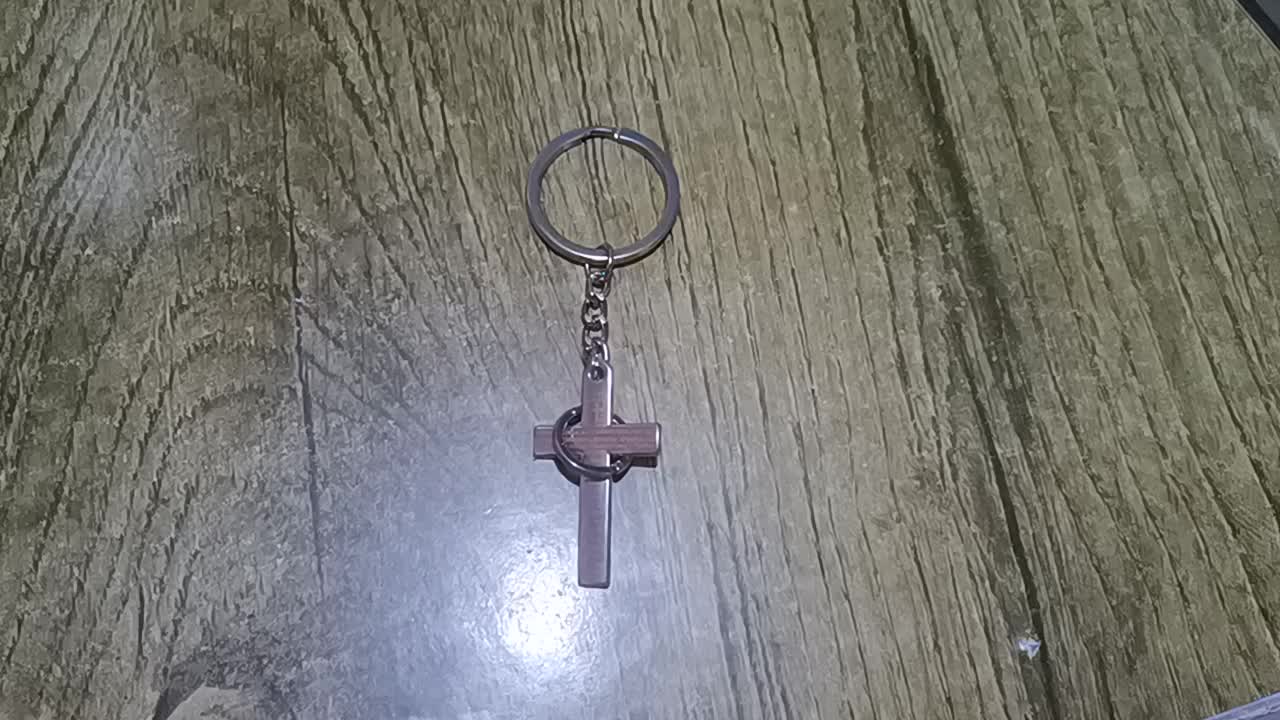 Creative Cross Keychain Alloy Key Chain Bag Purse Backpack Pendant