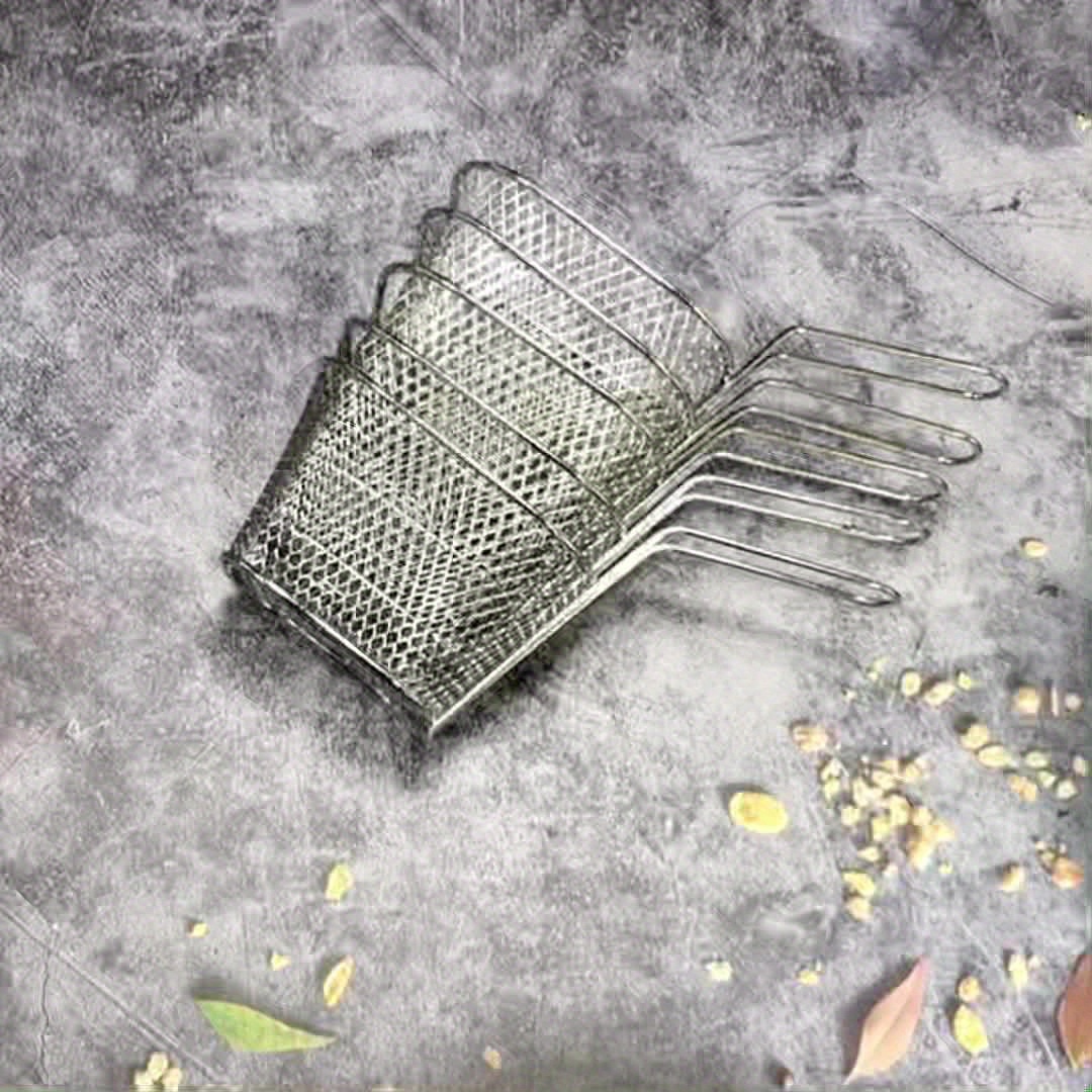 5pcs Heavy-Duty Stainless Steel Frying Basket Set
