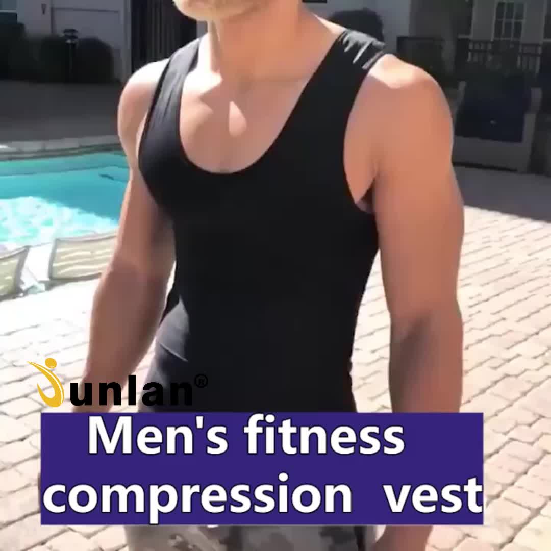 Compression Shirt Fitness Tank Top Men Gym Sleeveless Vest