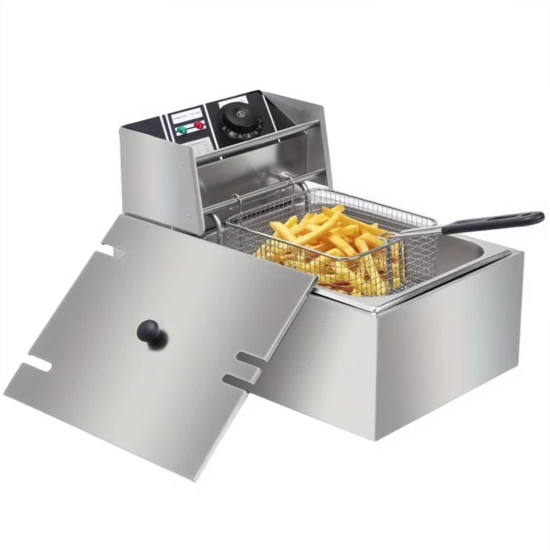 Professional Grade Electric Deep Fryer With Basket - Temu