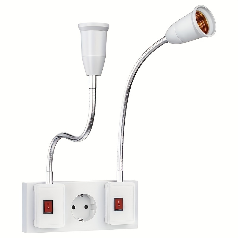 1 pièce Ampoule Prise Adaptateur Compatible Avec E27/e26 Séparateur 2 en 1  Lampe Support, Mode en ligne
