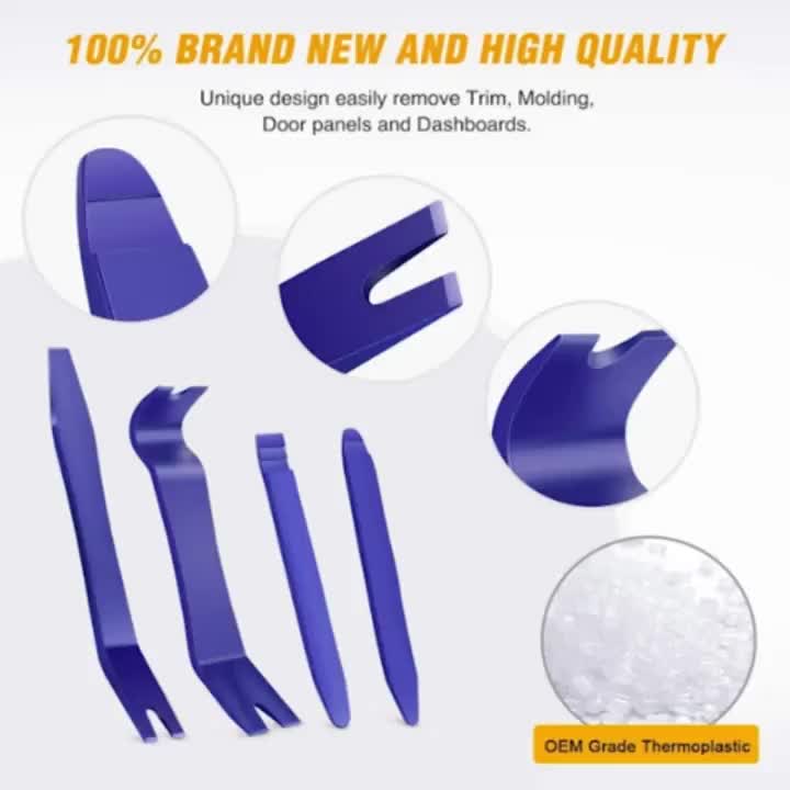8pcs Auto Trim Removal Tool Kit Car Panel Door Window Clip Fastener Remover Pry