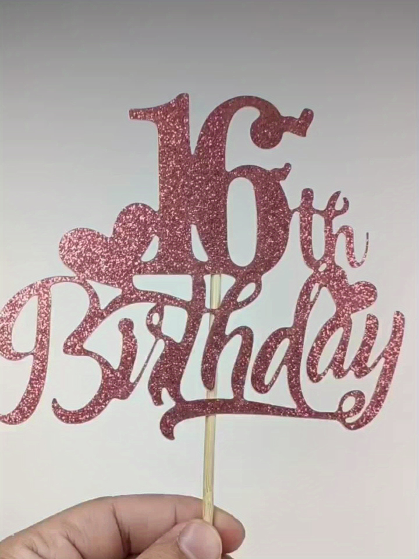 16. Geburtstag Kerzen Rose Gold Mit Krone – Cake Topper Für Teenager