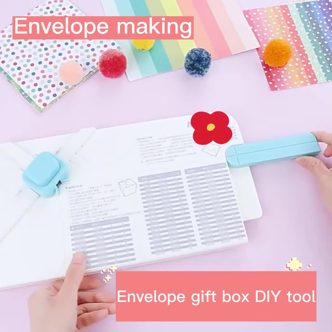 Crease Origami Machine Gift Box Scrapbook Envelope Board Punch