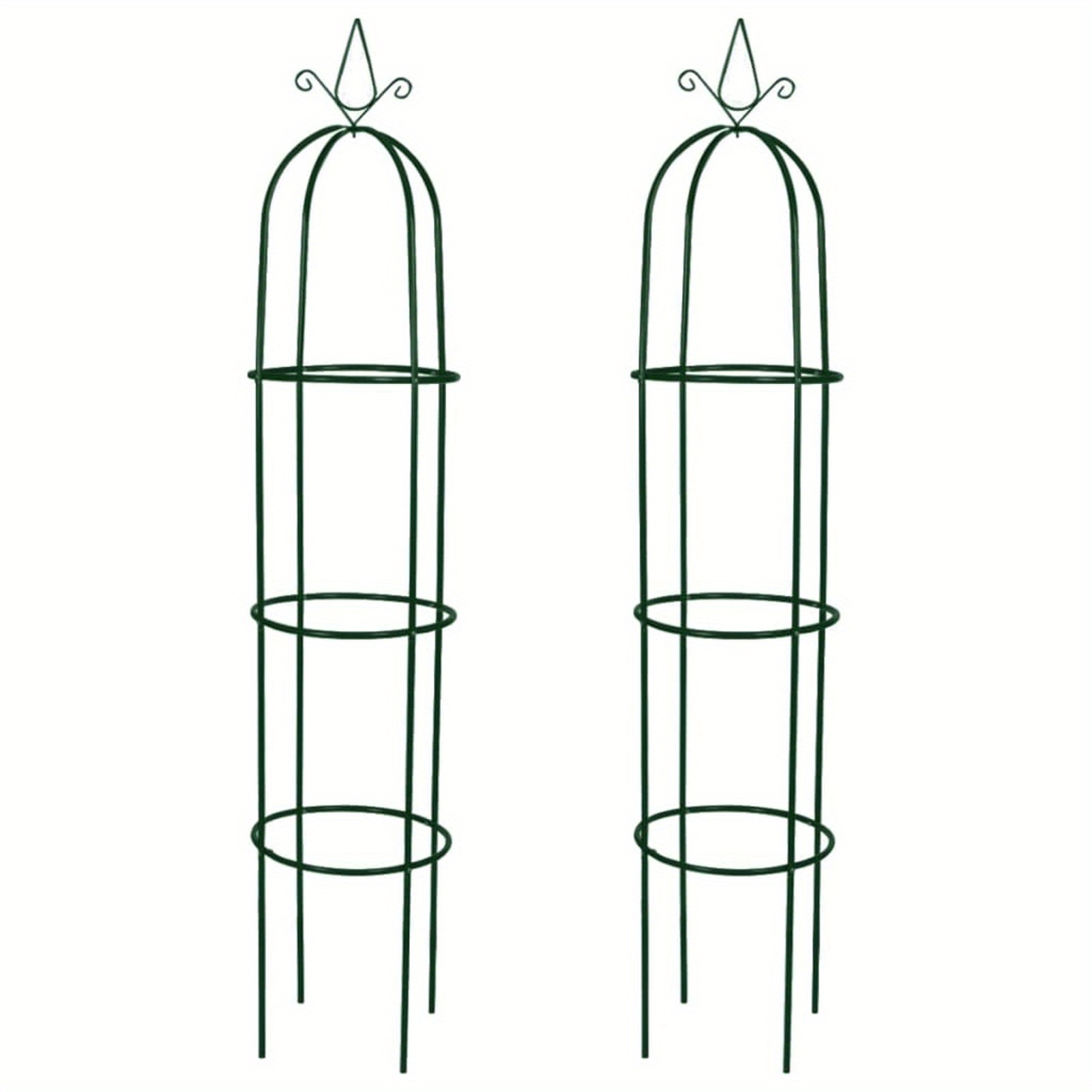 Image of Garden Arch For Roses Climbing Plants Support Garden Wedding Decorations Tower 2pcs Garden Arches, Trellises, Arbours & Pergolas