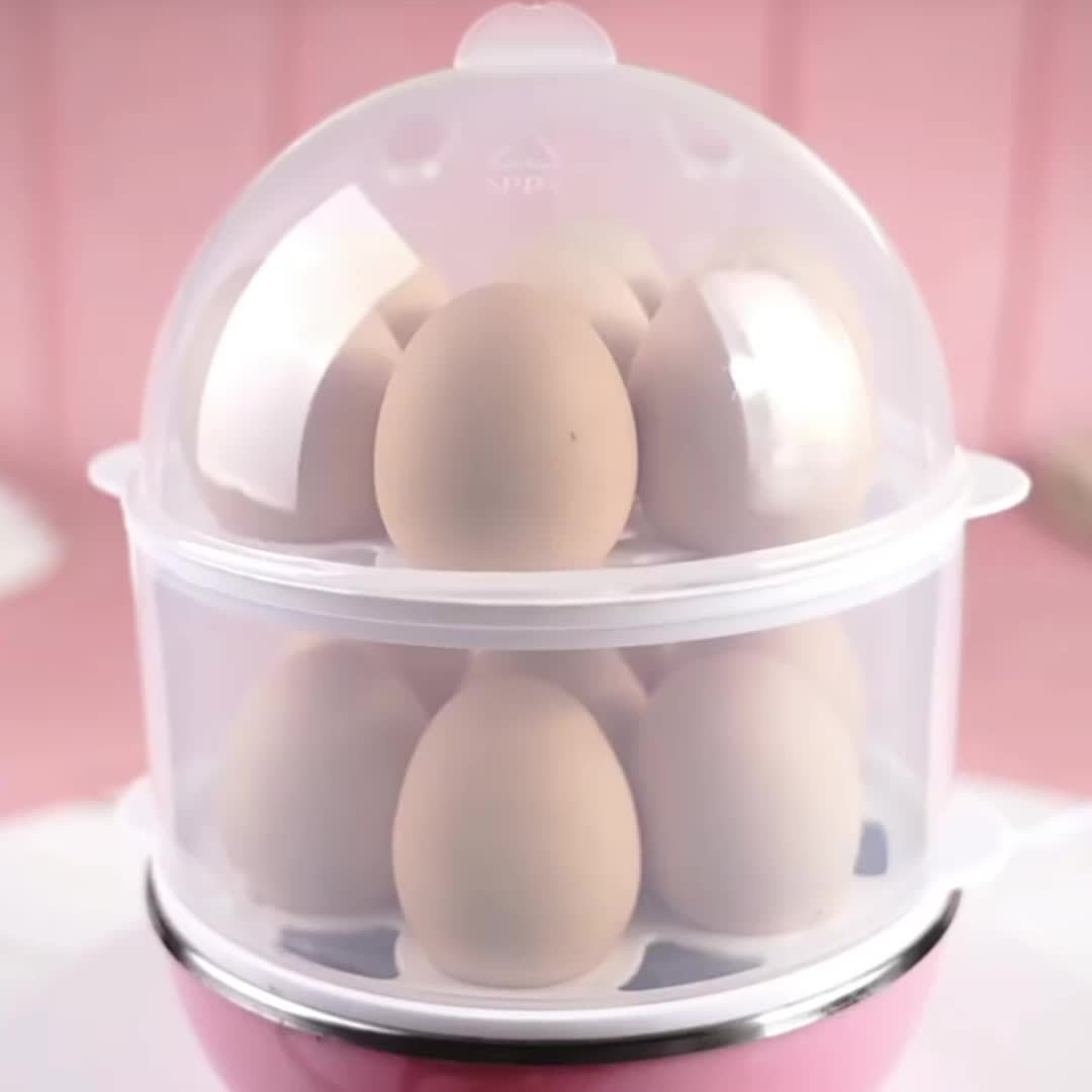 Hervidor de huevos eléctrico de 1 pieza, fabricante rápido de huevos y  escalfador, vaporizador de alimentos y vegetales, hace rápidamente 14  huevos, h