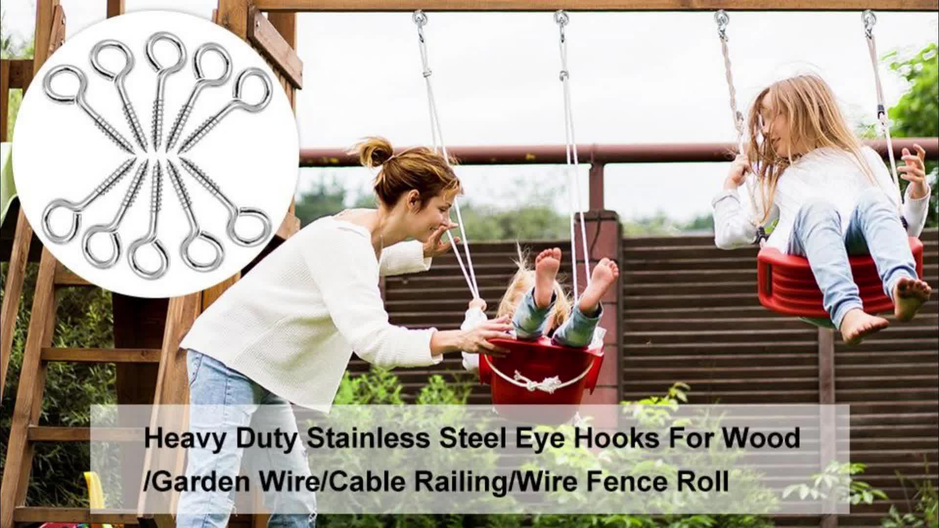 Eye Screws Heavy Duty Eye Hooks Screw Stainless Steel Rust - Temu