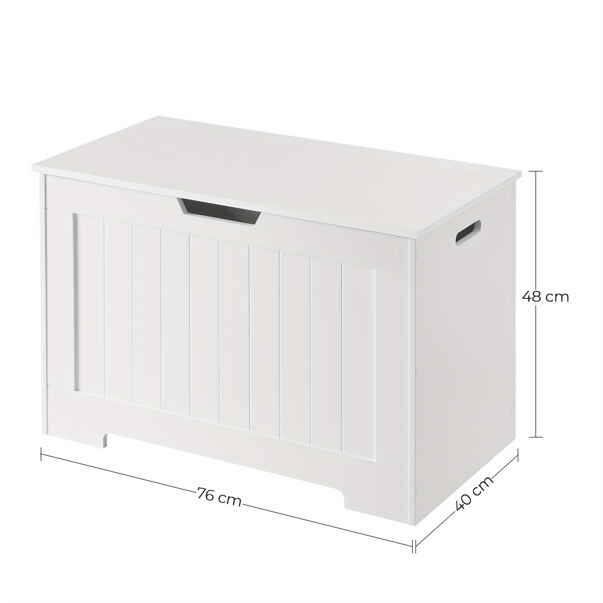 TEMU Vasagle Storage Chest, Storage Bench With 2 Safety Hinges, Shoe Storage Bench, Rustic Style, 40 X 76 X 48 Cm, For Hallway, Bedroom, Living Room