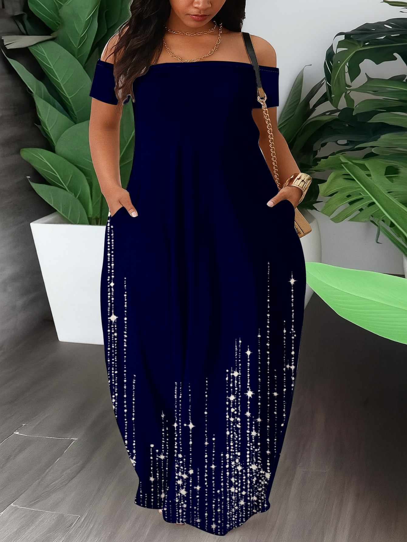 summer black tie optional dresses R&M Richards 5405W Plus Size Formal Long Dress